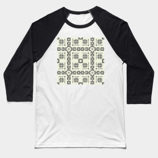 Mediterranean Tile Pattern Baseball T-Shirt